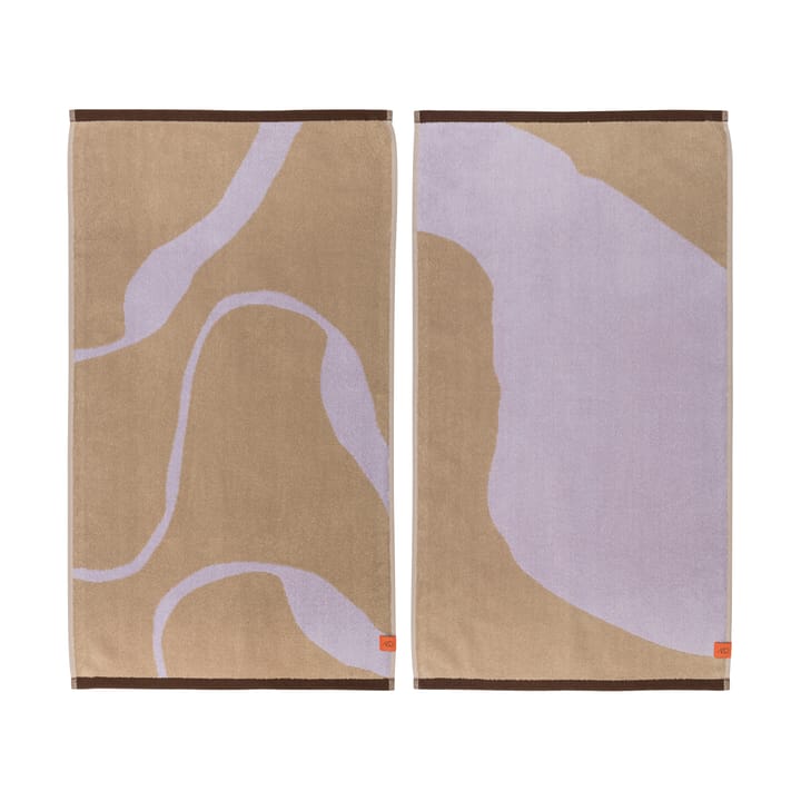 Nova Arte 타올 50x90 cm 2개 세트 - Sand-lilac - Mette Ditmer | 매트 딧메르