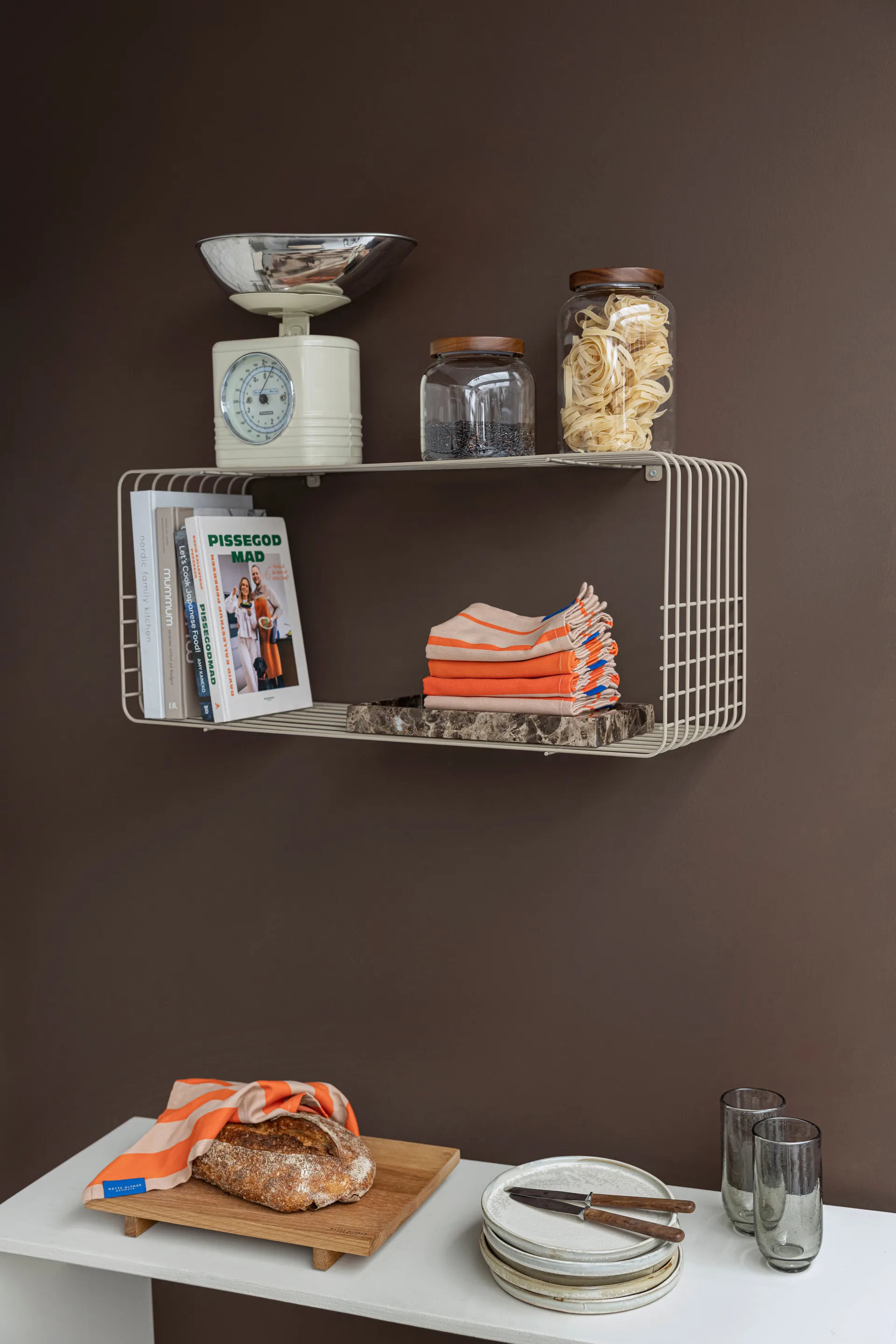 와이어 선반, Sand, 31x70x26 cm Mette Ditmer | 매트 딧메르