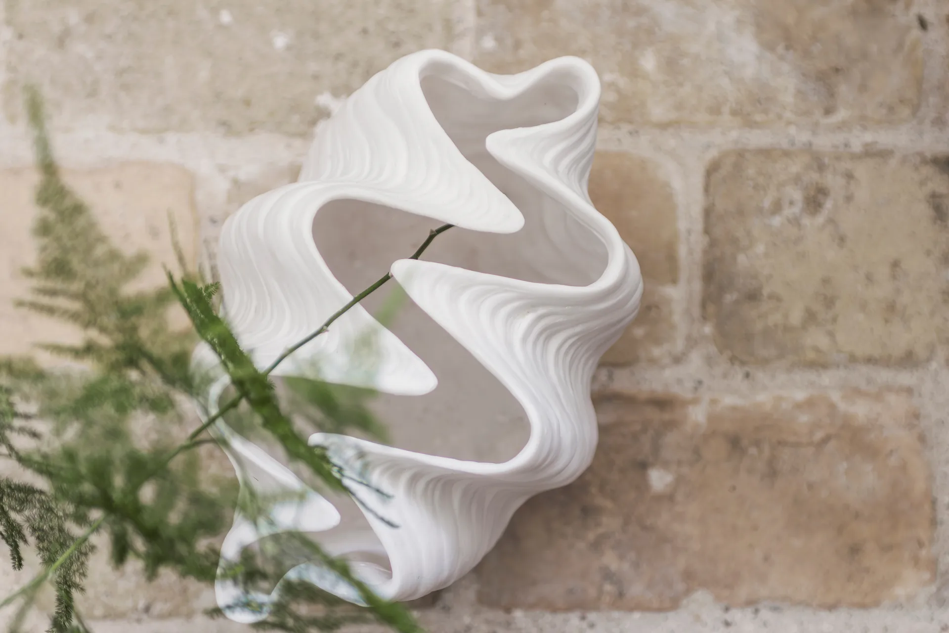 쉘 꽃병, Small, 22 cm, white Mette Ditmer | 매트 딧메르