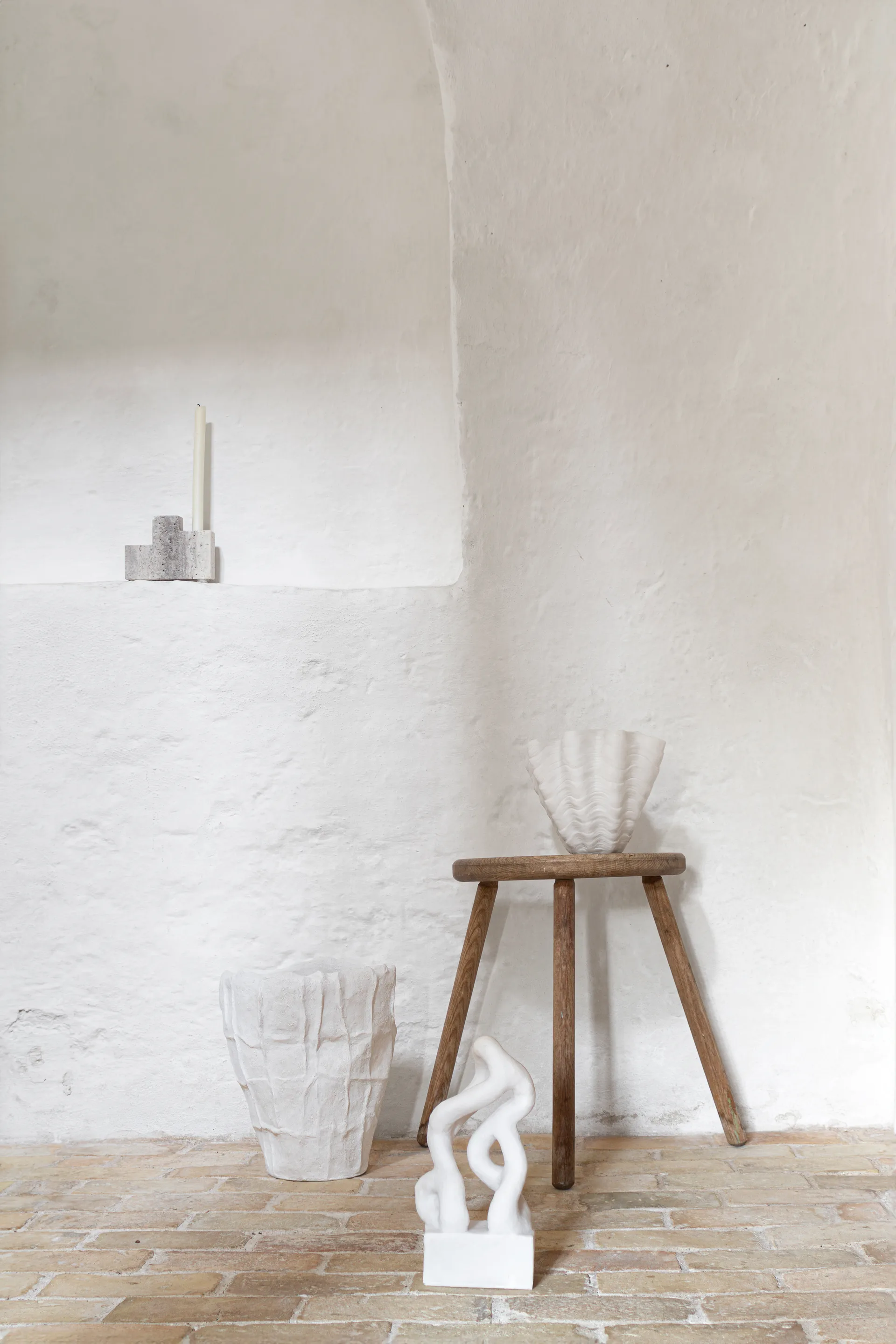 쉘 꽃병, Small, 22 cm, white Mette Ditmer | 매트 딧메르