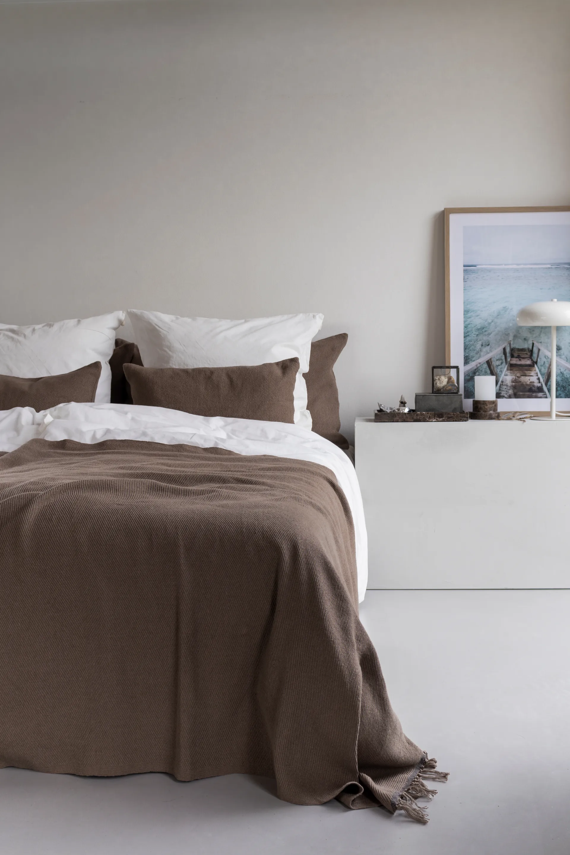 보헤미아 베드 스프레드, Taupe, 250x250 cm Mette Ditmer | 매트 딧메르