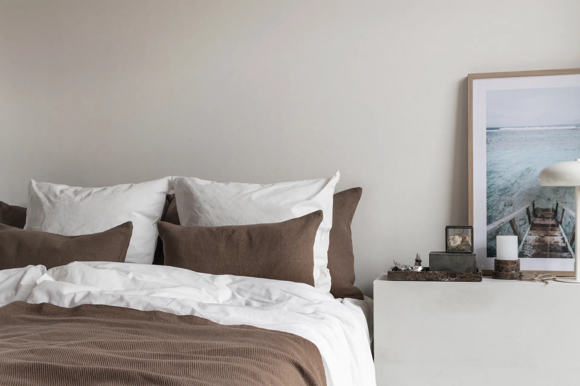 보헤미아 베드 스프레드, Taupe, 250x250 cm Mette Ditmer | 매트 딧메르