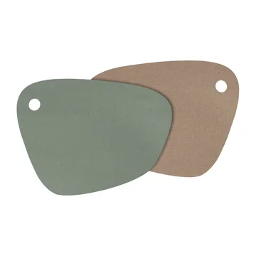 트윈 리버시블 테이블매트 - Thyme green-cognac - Mette Ditmer | 매트 딧메르