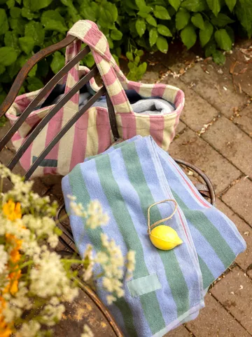 포지타노 비치 타월 100x180 cm - Light blue - Mille Notti | 밀레 노티