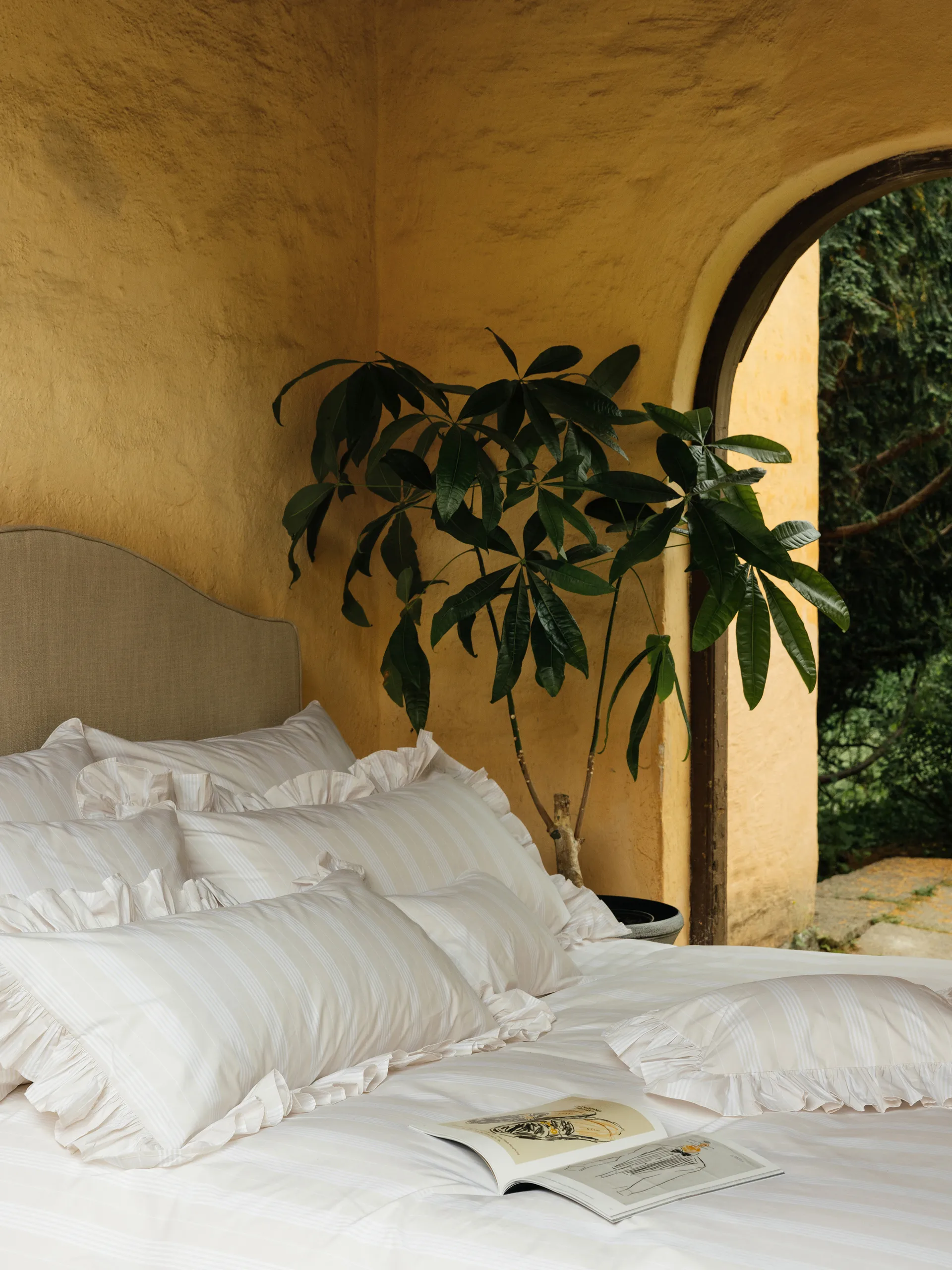 카미치아 발자 베개 커버, Beige, 50x90 cm Mille Notti | 밀레 노티