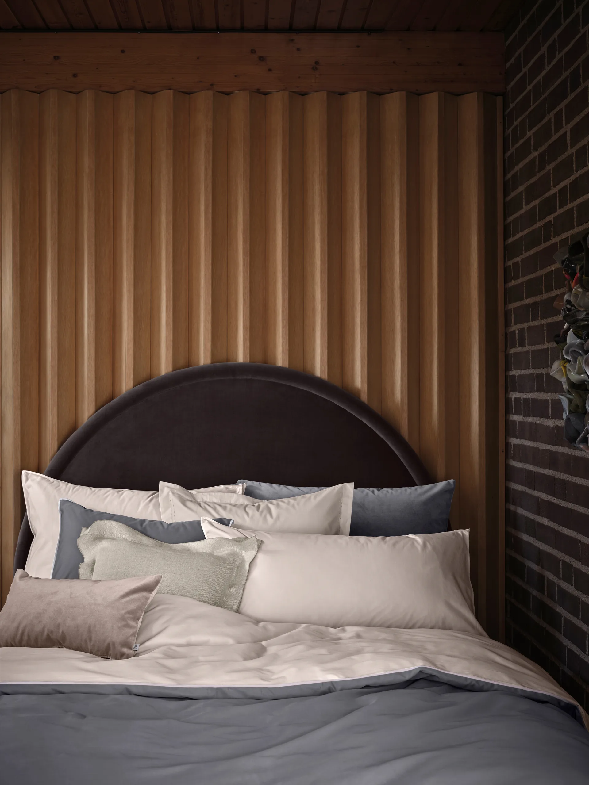 Duetto 쿠션 커버, grey, 50x60 cm Mille Notti | 밀레 노티