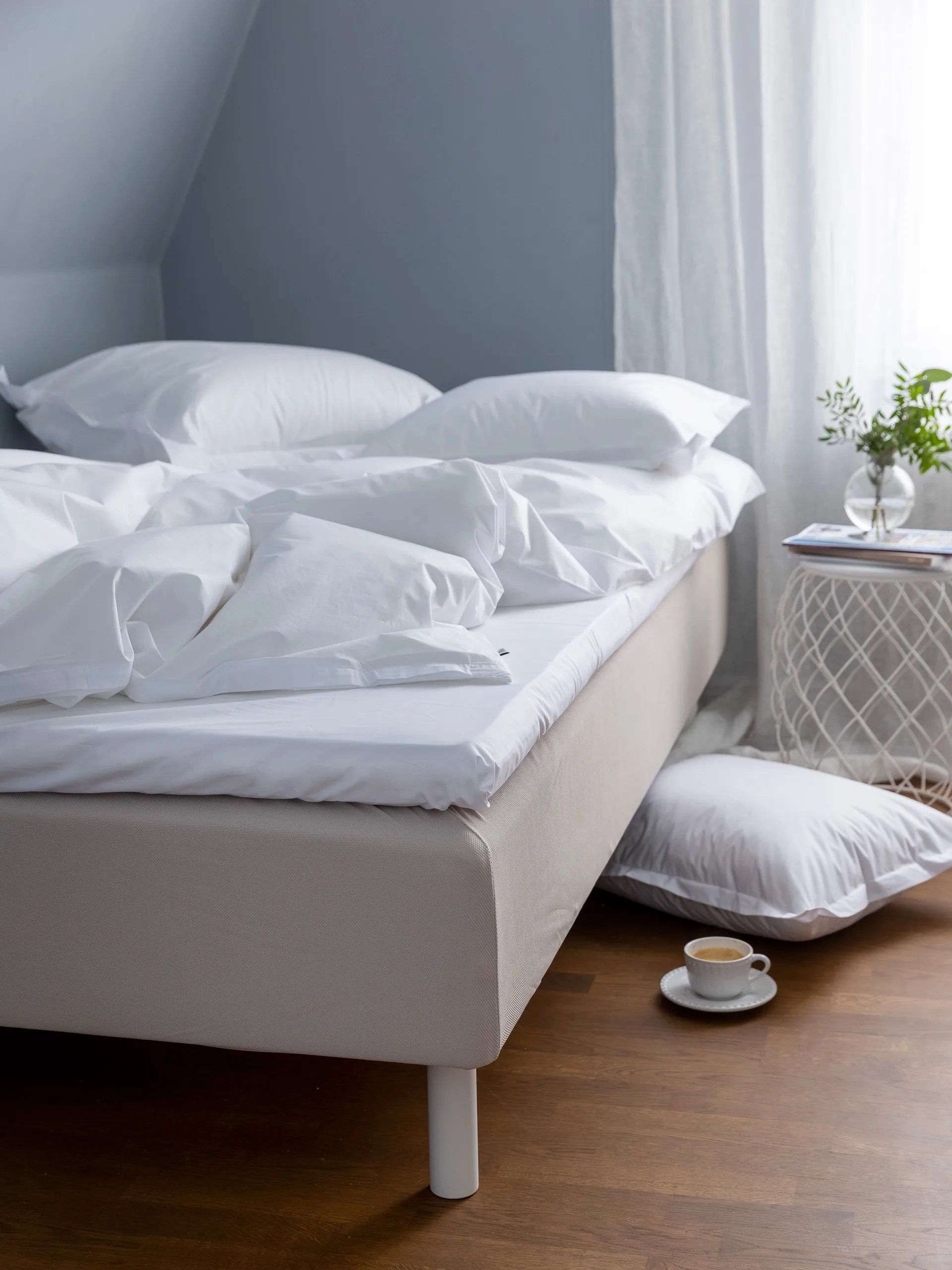 푸사다 퍼케일 이불 커버 EKO, White, 150x210 cm Mille Notti | 밀레 노티