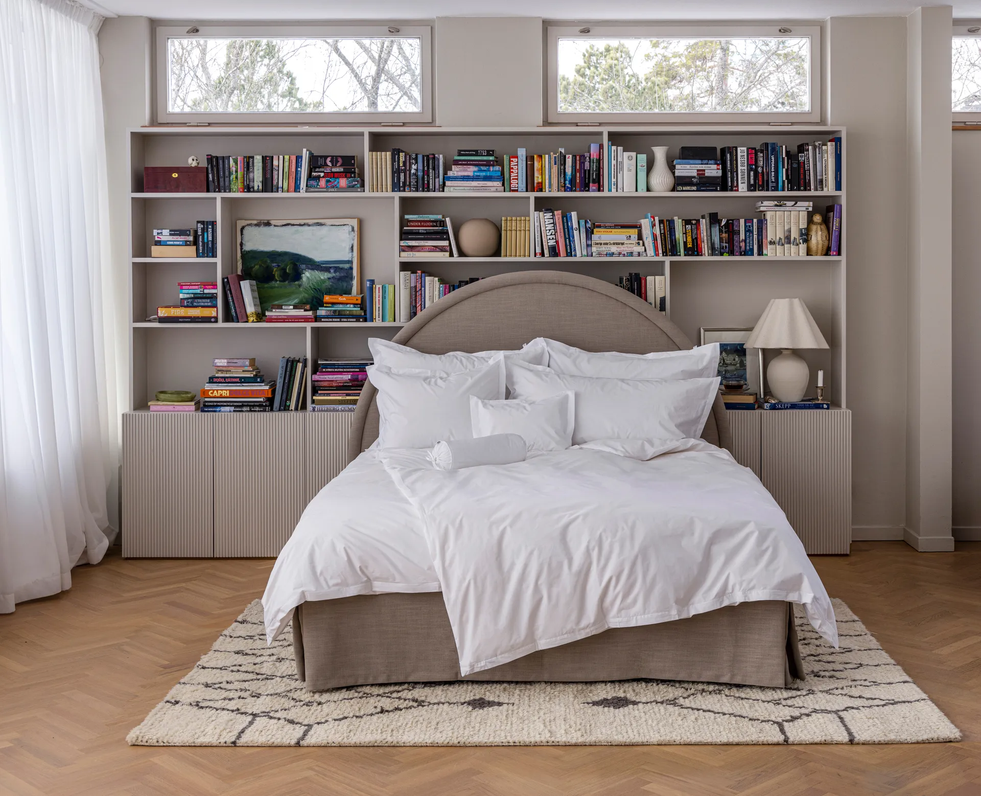 푸사다 퍼케일 쿠션 커버 EKO, White, 50x60 cm Mille Notti | 밀레 노티