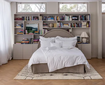 푸사다 퍼케일 쿠션 커버 EKO - White, 50x60 cm - Mille Notti | 밀레 노티