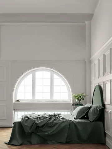 사티나 무지 베개 커버 - Green, 50x90 cm - Mille Notti | 밀레 노티