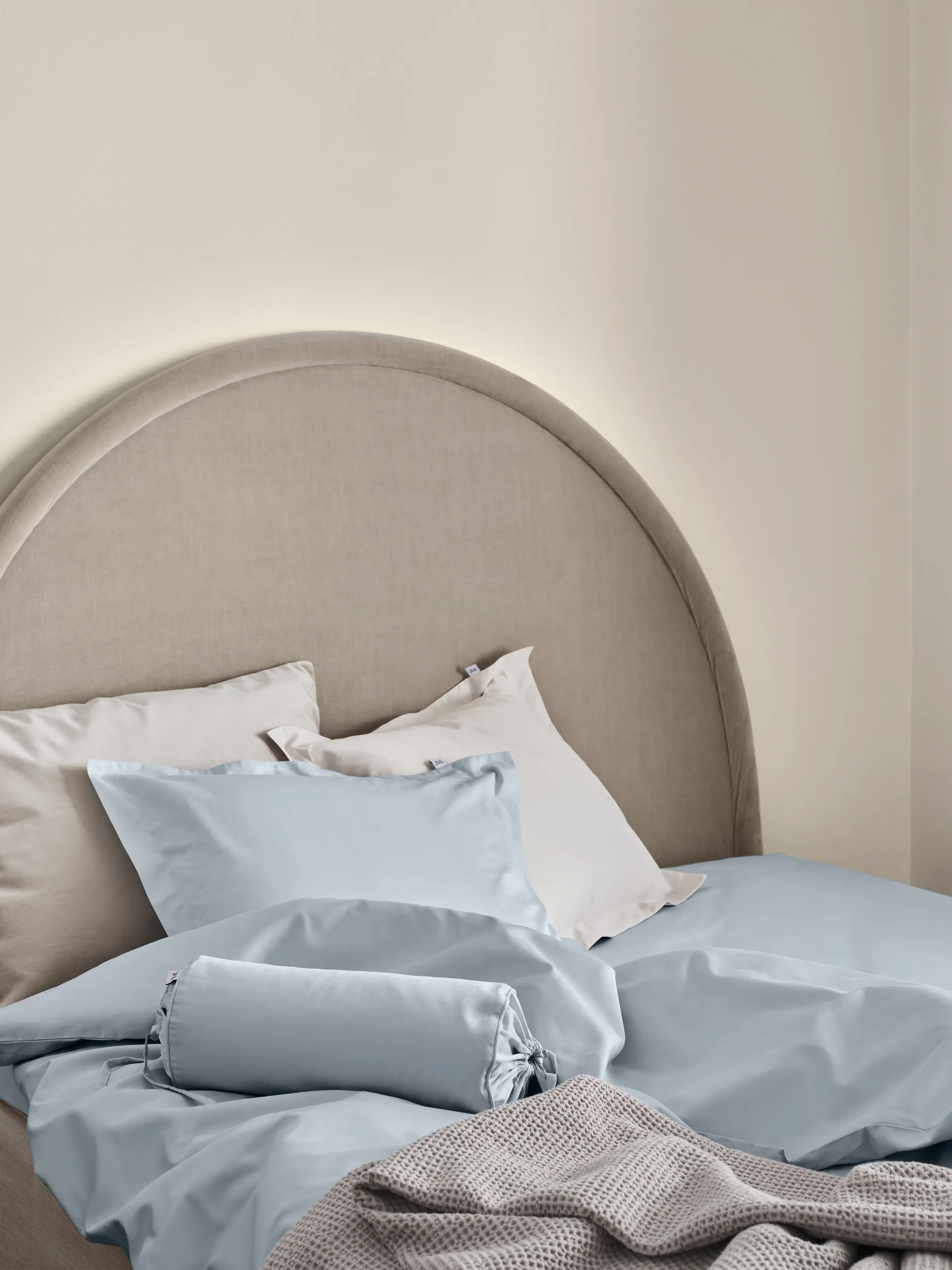 사티나 이불 커버, Light blue, 220x220 cm Mille Notti | 밀레 노티