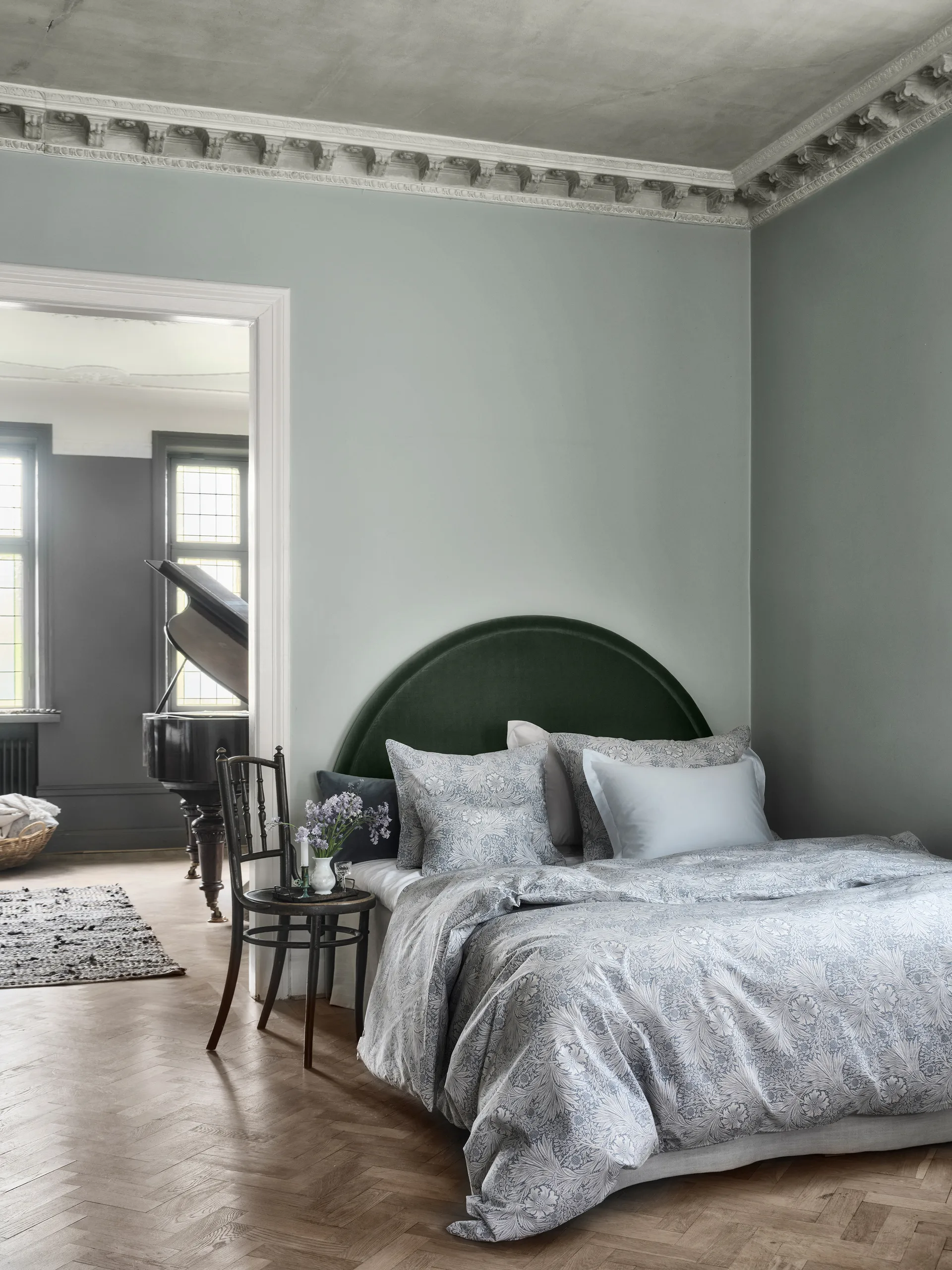 Morris & Co. 마리골드 베개 커버, Blue, 50x90 cm Mille Notti | 밀레 노티