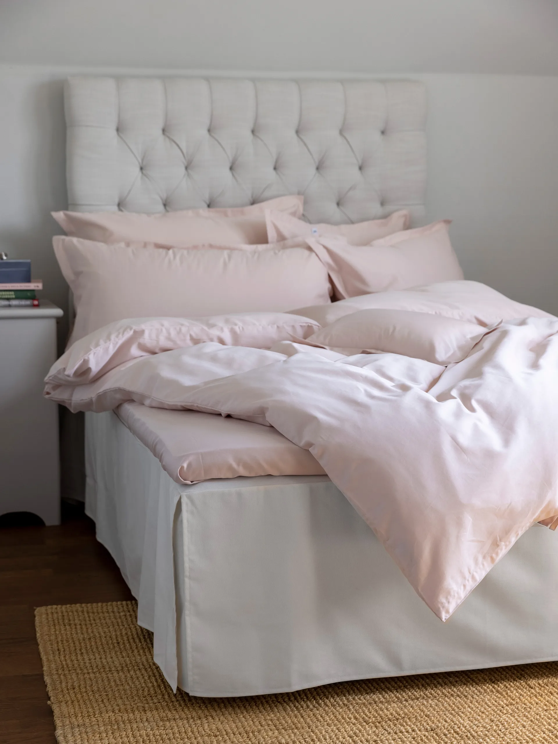 나폴리 배드 스커트, Off white, 160x220x42 cm Mille Notti | 밀레 노티