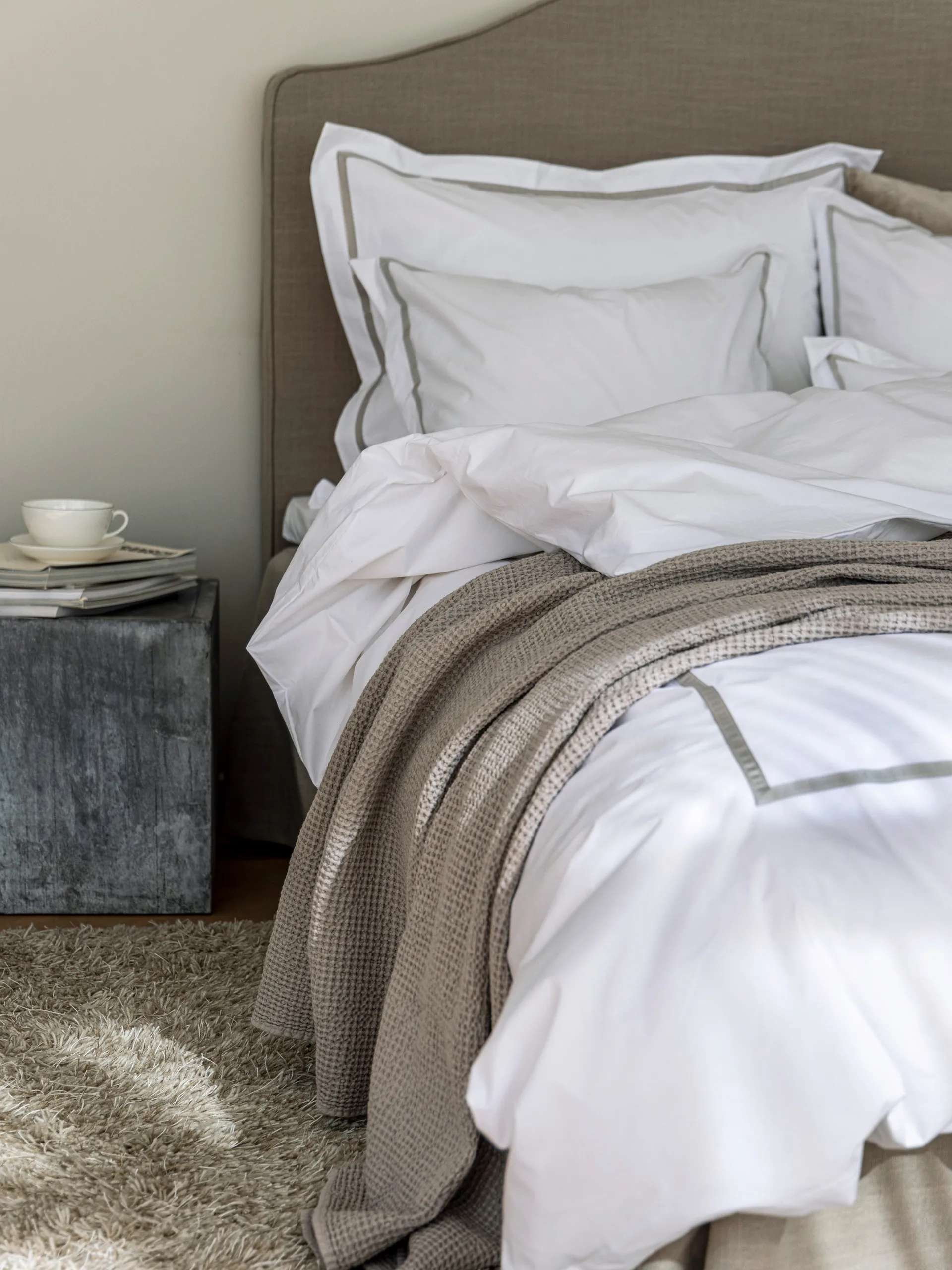 Riposo 배드 스프레드, Stone, 180x260 cm Mille Notti | 밀레 노티