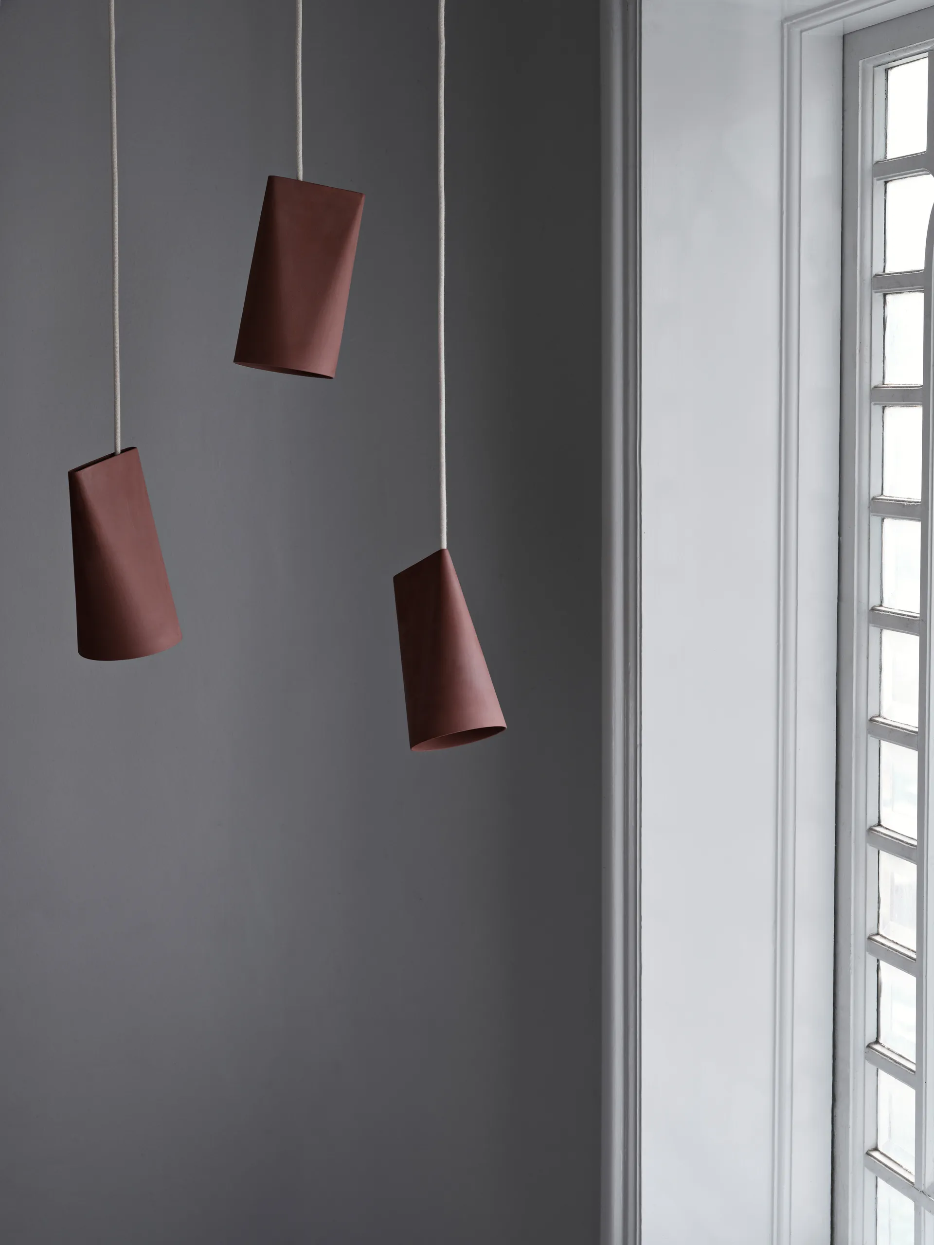 천장 조명 세라믹 11.2x22 cm, Terra Cotta, Wood MOEBE | 모에베