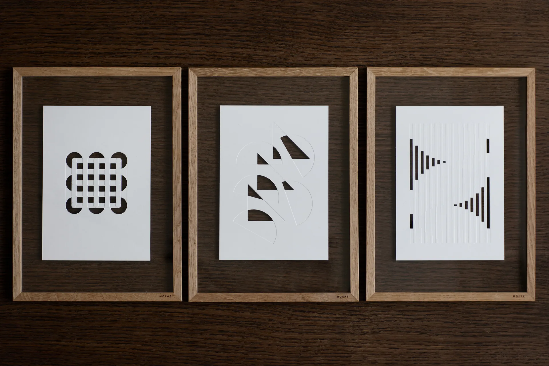 릴리프 아트워크 오가닉 라인즈 21x29.7 cm, Off White MOEBE | 모에베