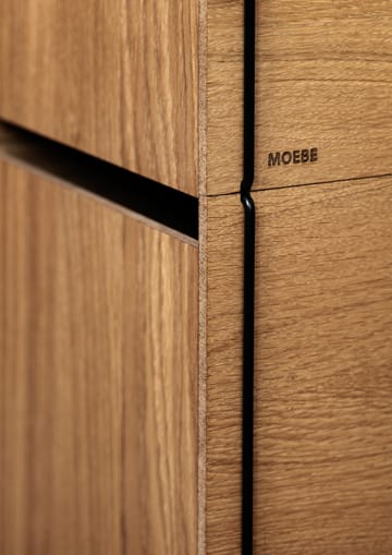 수납 박스 오크 33x60 cm - Wood. black - MOEBE | 모에베