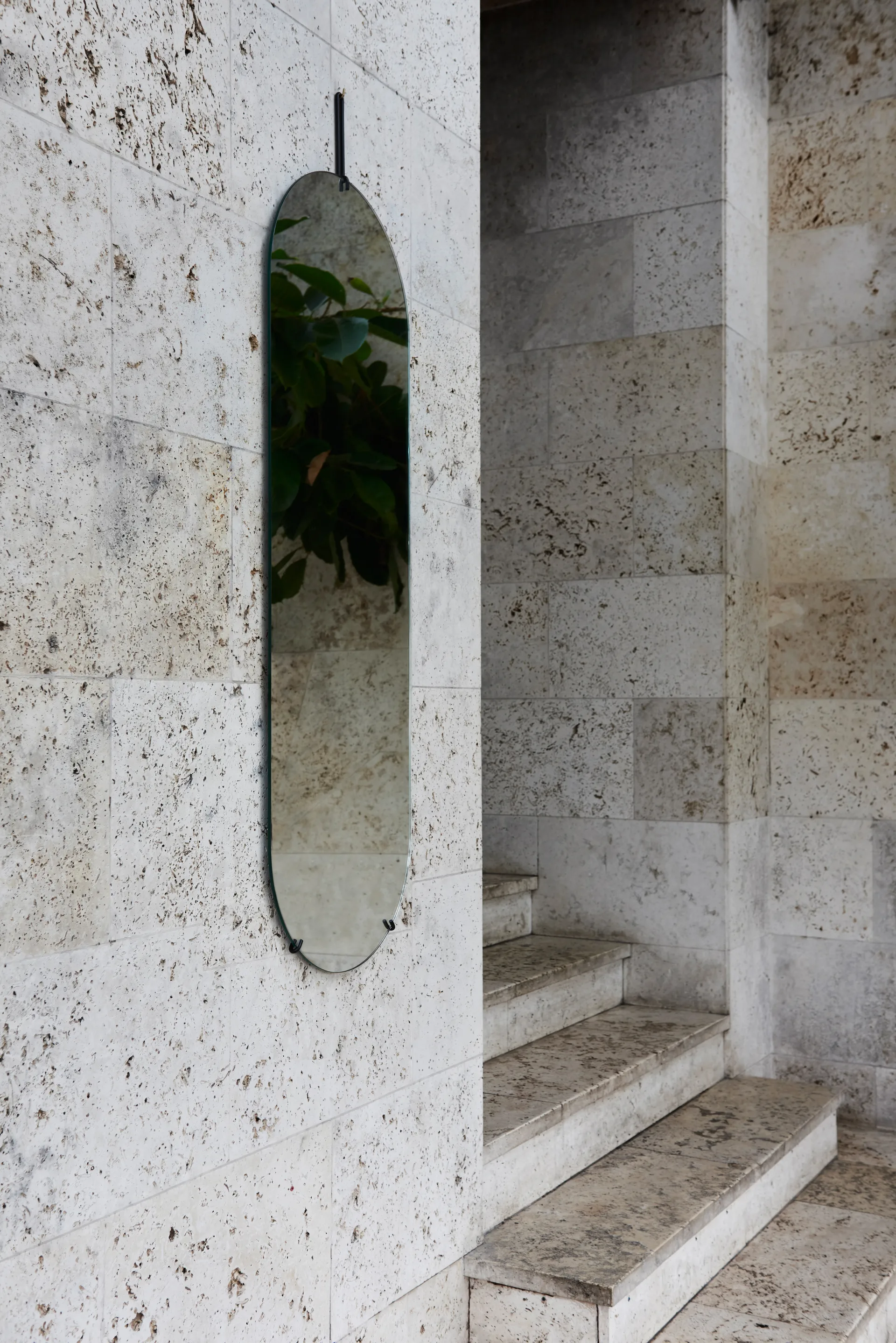 벽 거울 40.4x146.9 cm, Black MOEBE | 모에베