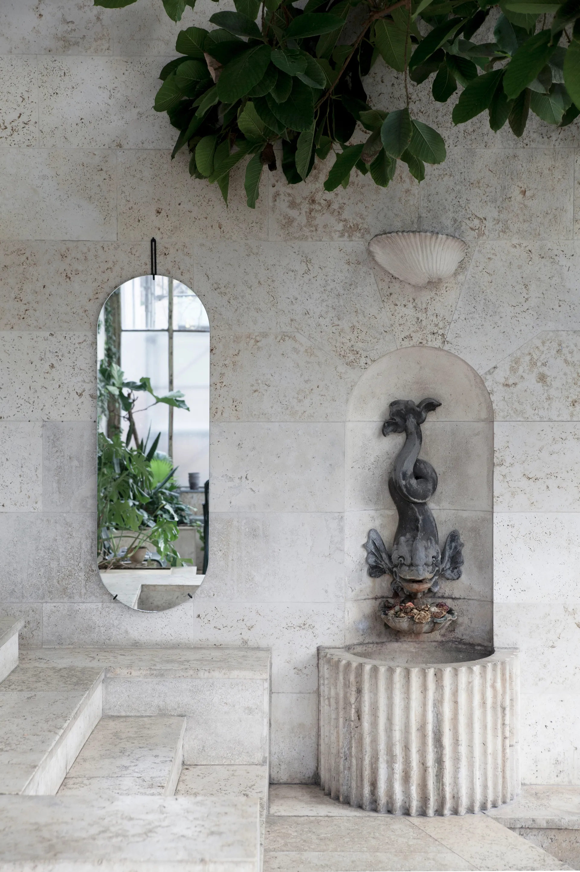 벽 거울 40.4x146.9 cm, Black MOEBE | 모에베