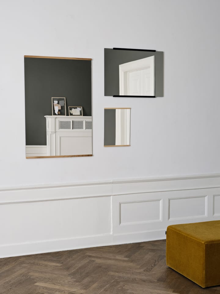 직사각 벽 거울 50x70 cm, Black MOEBE | 모에베