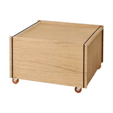 Moebe Storage Chest 수납형 커피 테이블 - 오일 마감 오크-블랙, 60x61x38.2 cm - MOEBE | 모에베