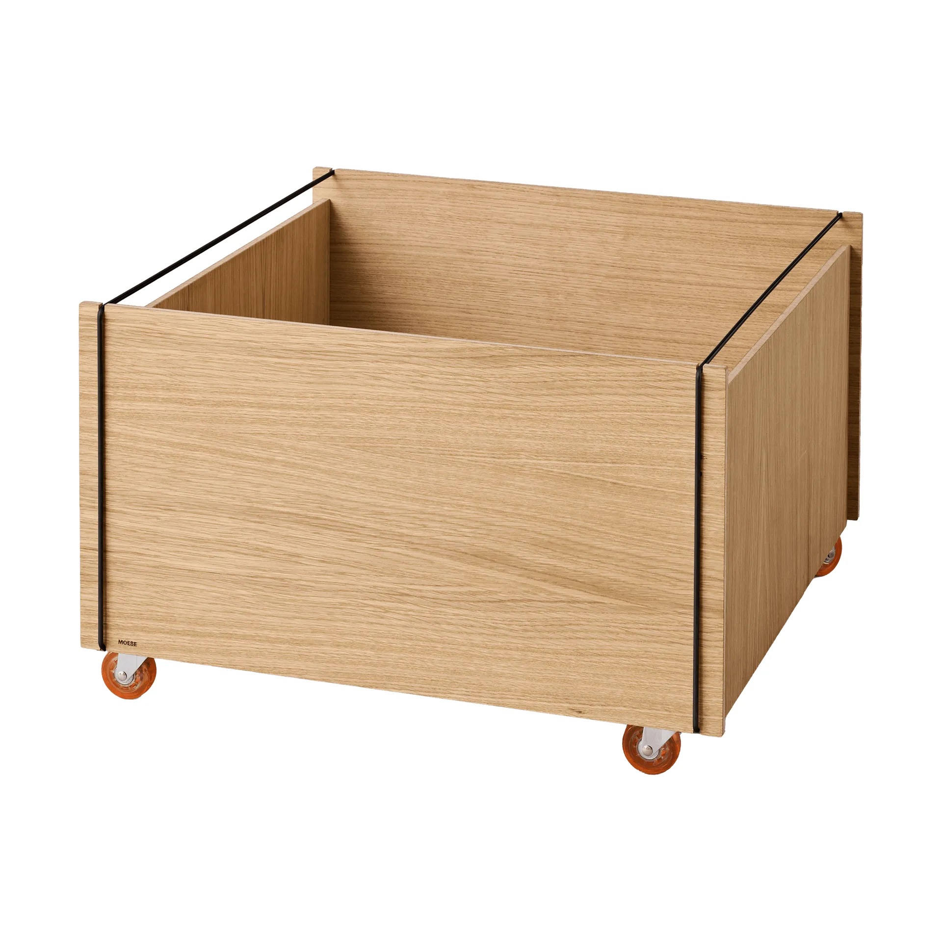 Moebe Storage Chest 수납형 커피 테이블, 오일 마감 오크-블랙, 60x61x38.2 cm MOEBE | 모에베