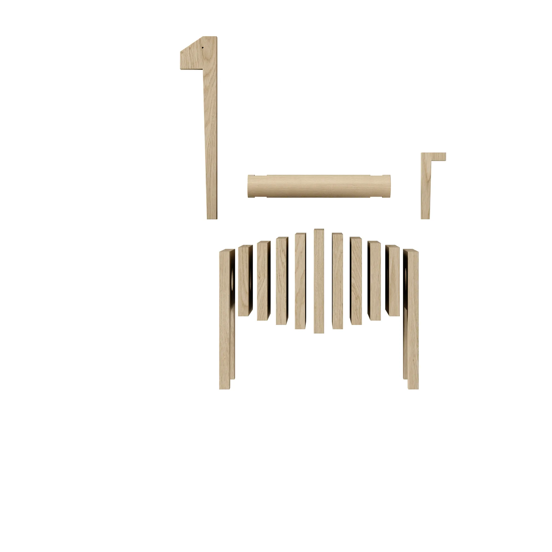 Polygrif 오크 조각품 21x32 cm, Wood. black MOEBE | 모에베