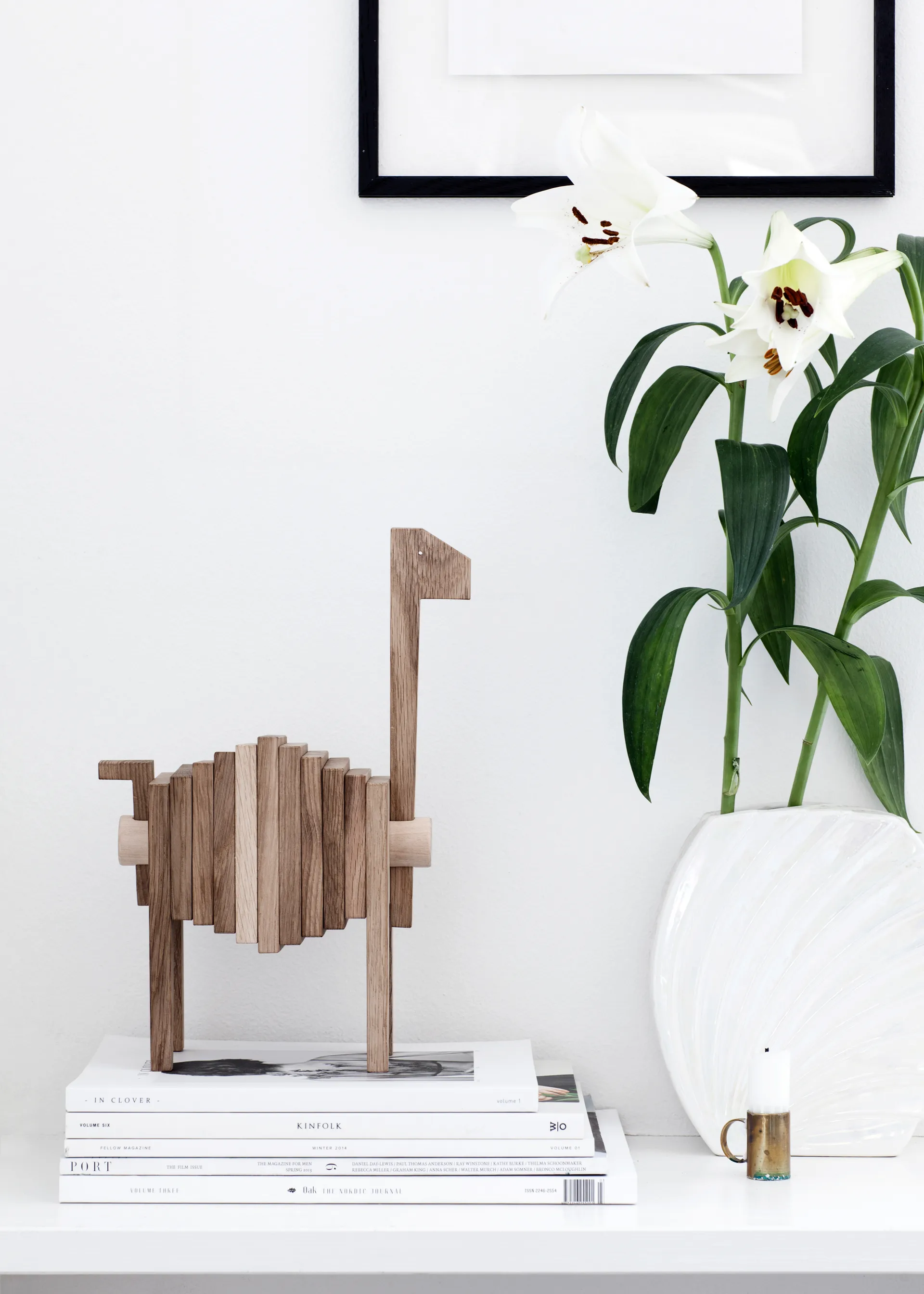 Polygrif 오크 조각품 21x32 cm, Wood. black MOEBE | 모에베