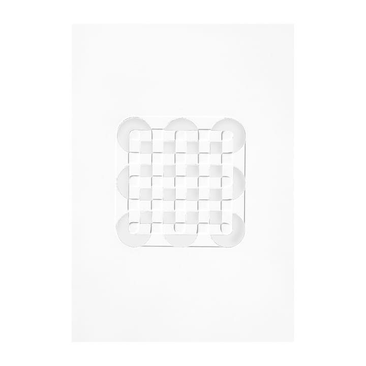 Relief artwork 원 & 정사각형 14.8x21 cm - Off White - MOEBE | 모에베