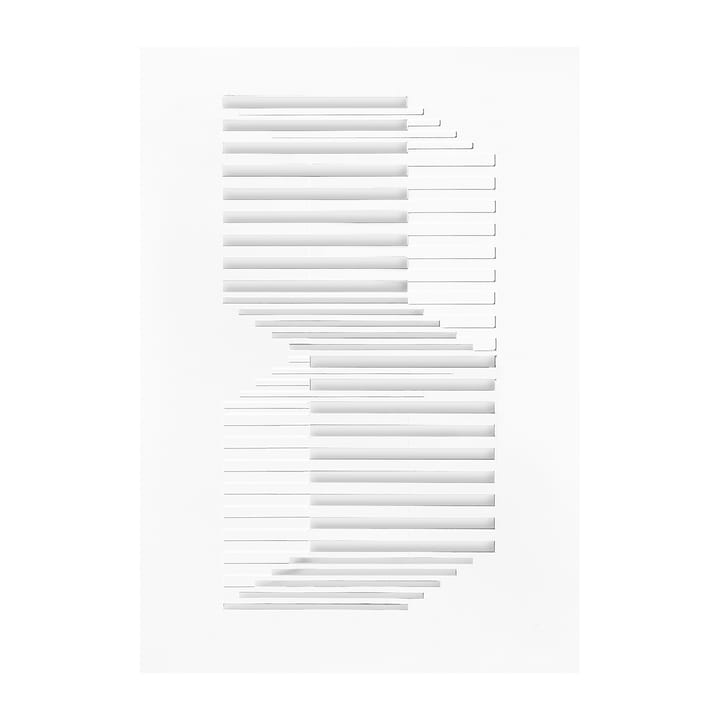 Relief artwork 시프티드 ��라인즈 14.8x21 cm - Off White - MOEBE | 모에베