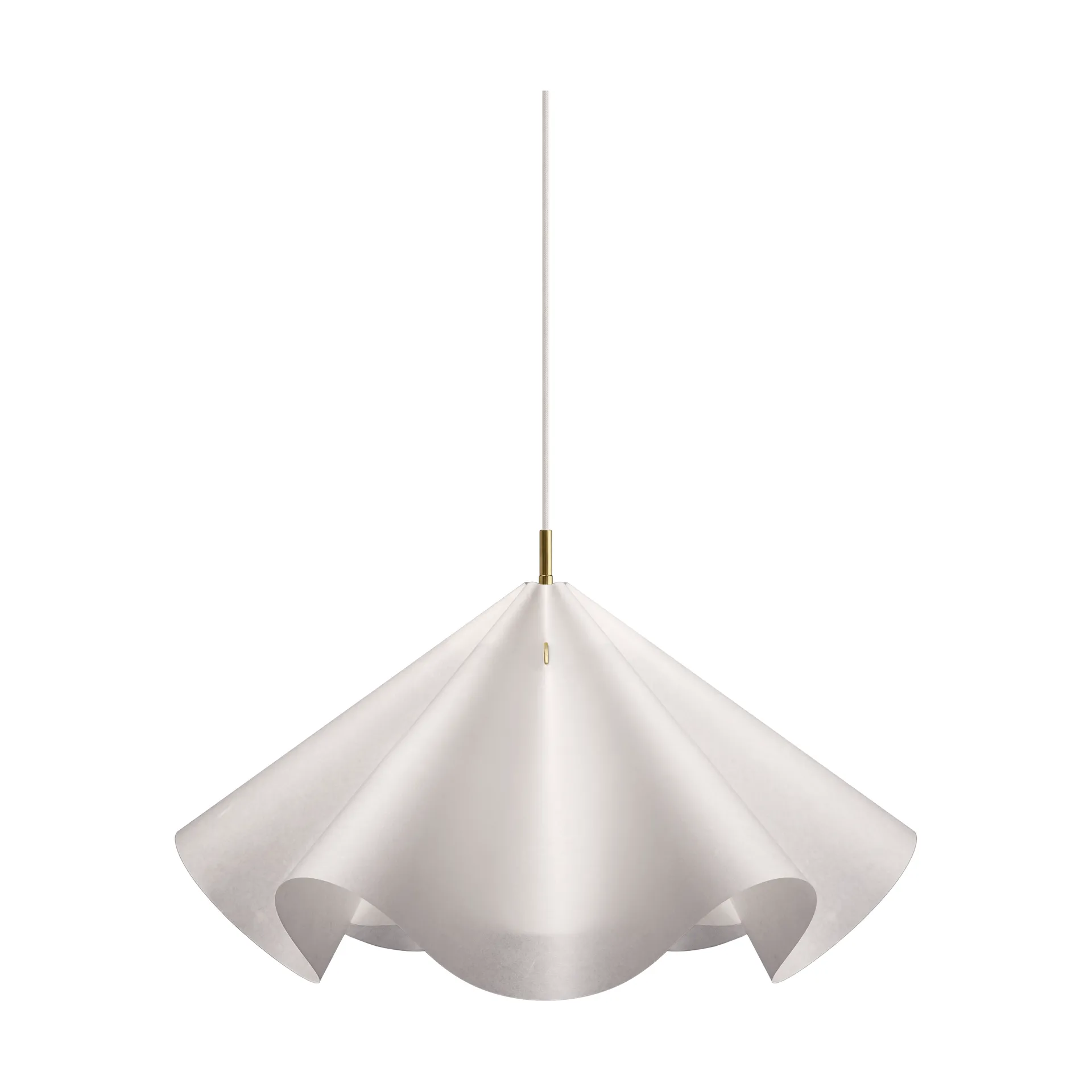 Sinuate 펜던트 조명, White-brass, large Ø75x40 cm MOEBE | 모에베