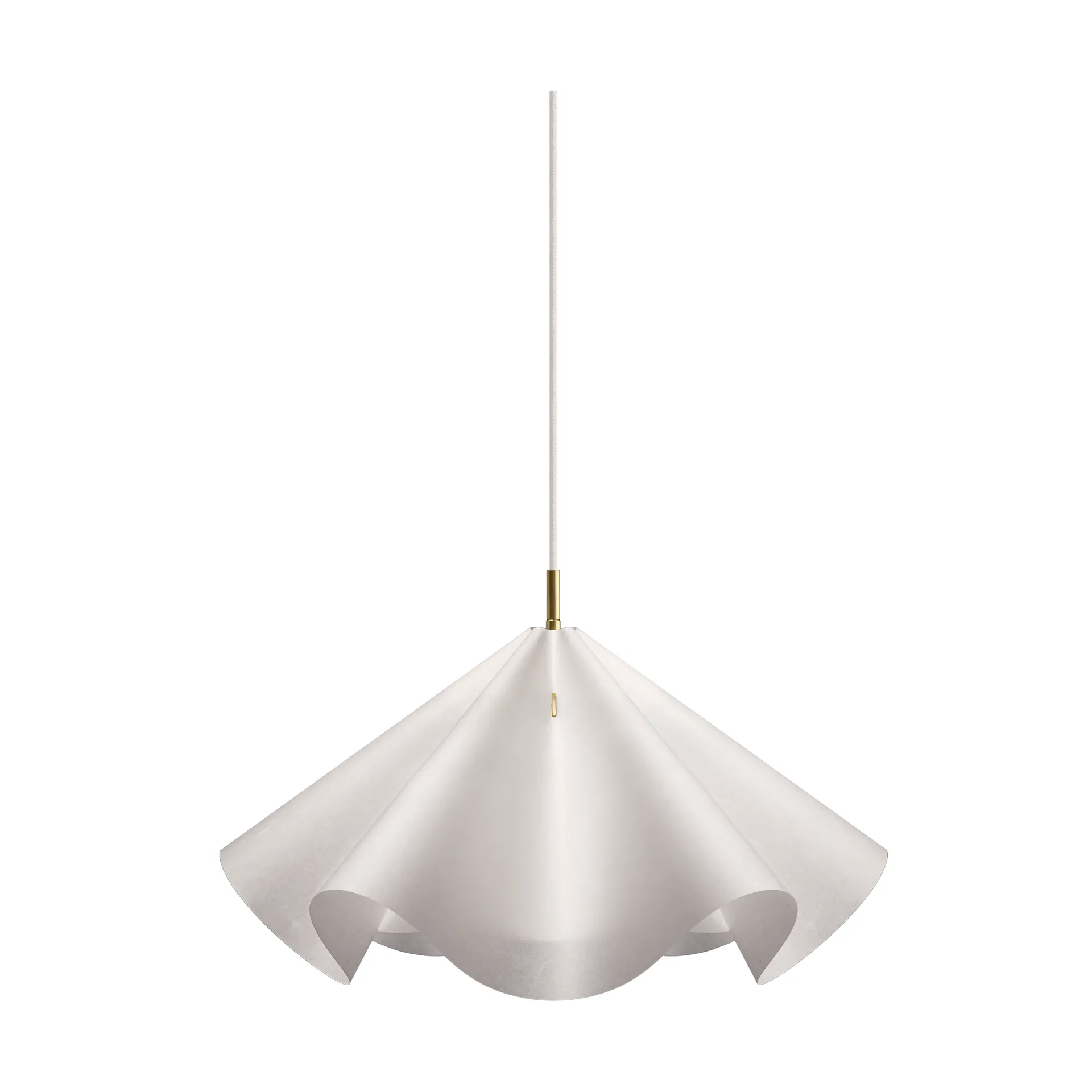 Sinuate 펜던트 조명, White-brass, medium Ø60x30 cm MOEBE | 모에베