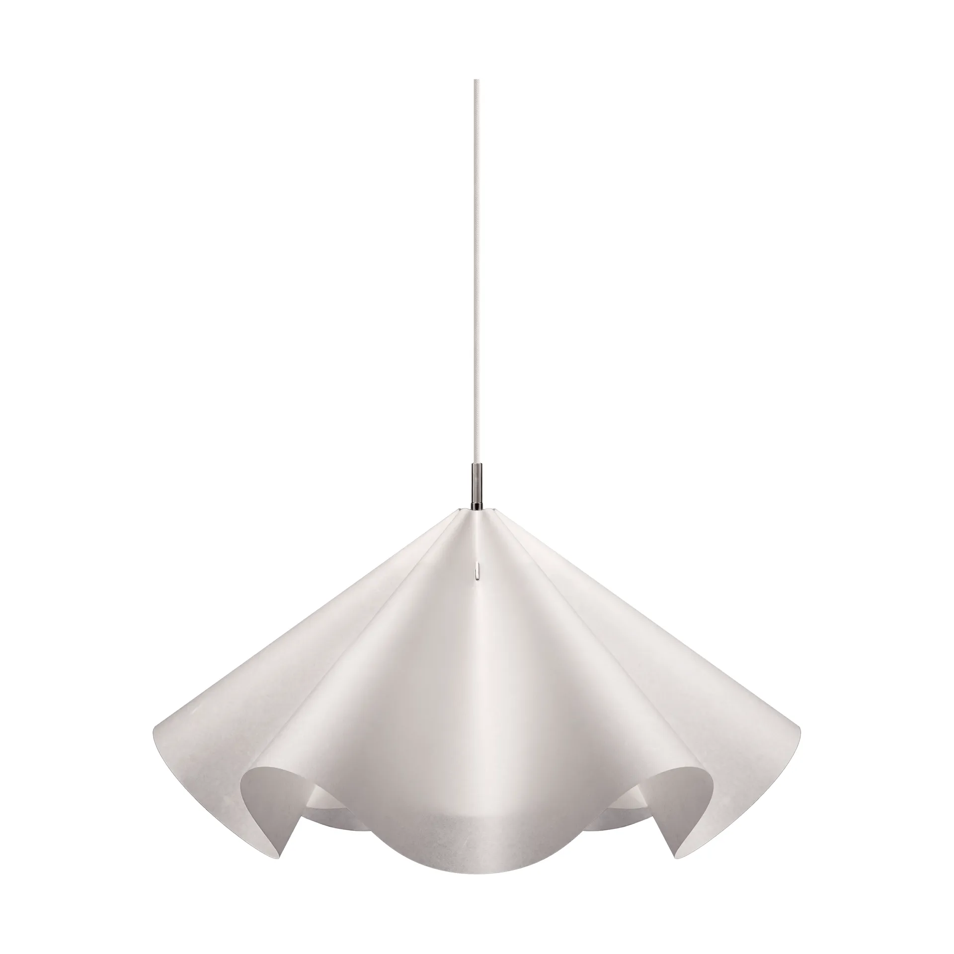 Sinuate 펜던트 조명, White-stainless steel, large Ø75x40 cm MOEBE | 모에베