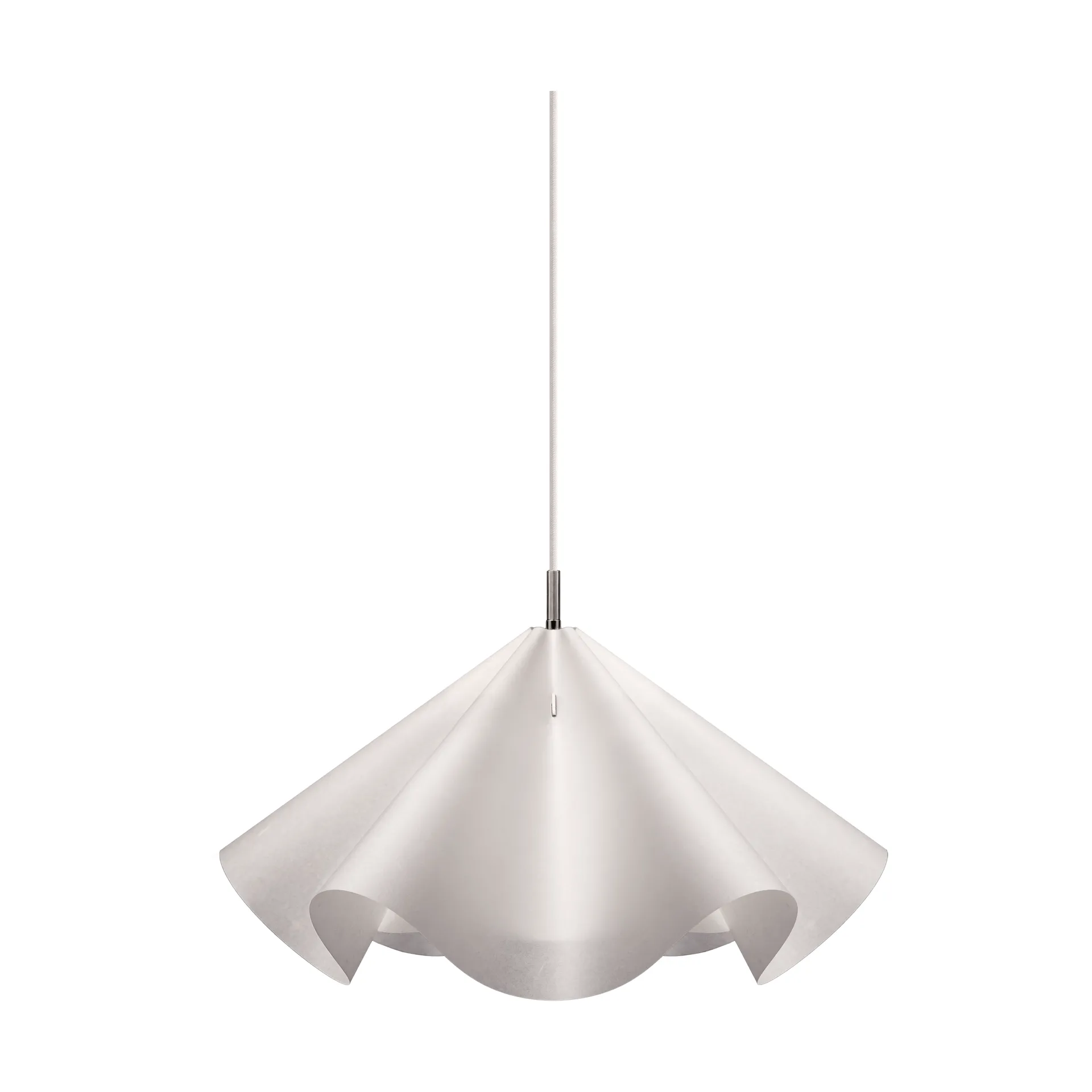 Sinuate 펜던트 조명, White-stainless steel, medium Ø60x30 cm MOEBE | 모에베