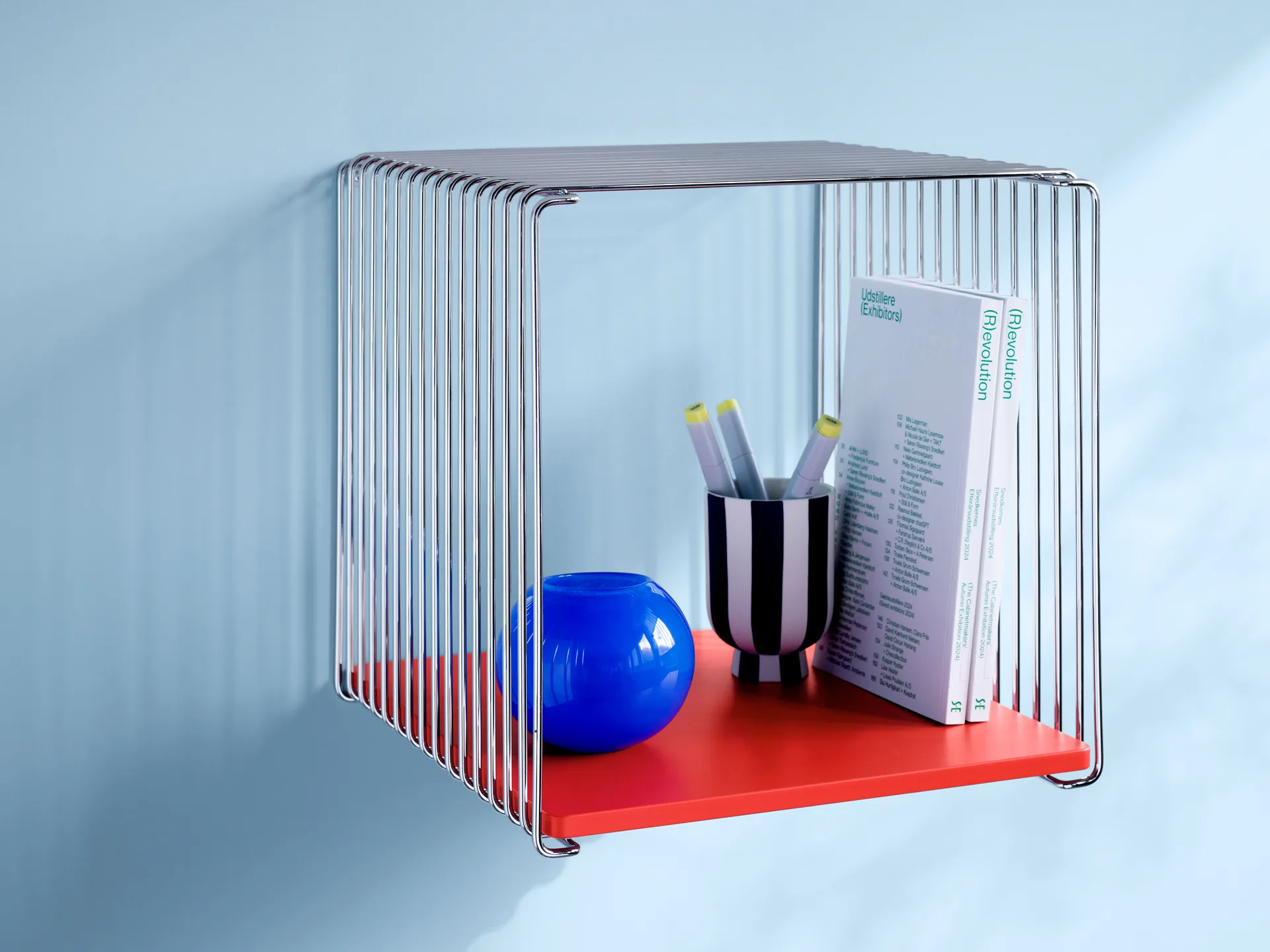 팬톤 와이어 싱글 딥 선반용 하단 패널 33x34.8 cm, Glass Montana | 몬타나