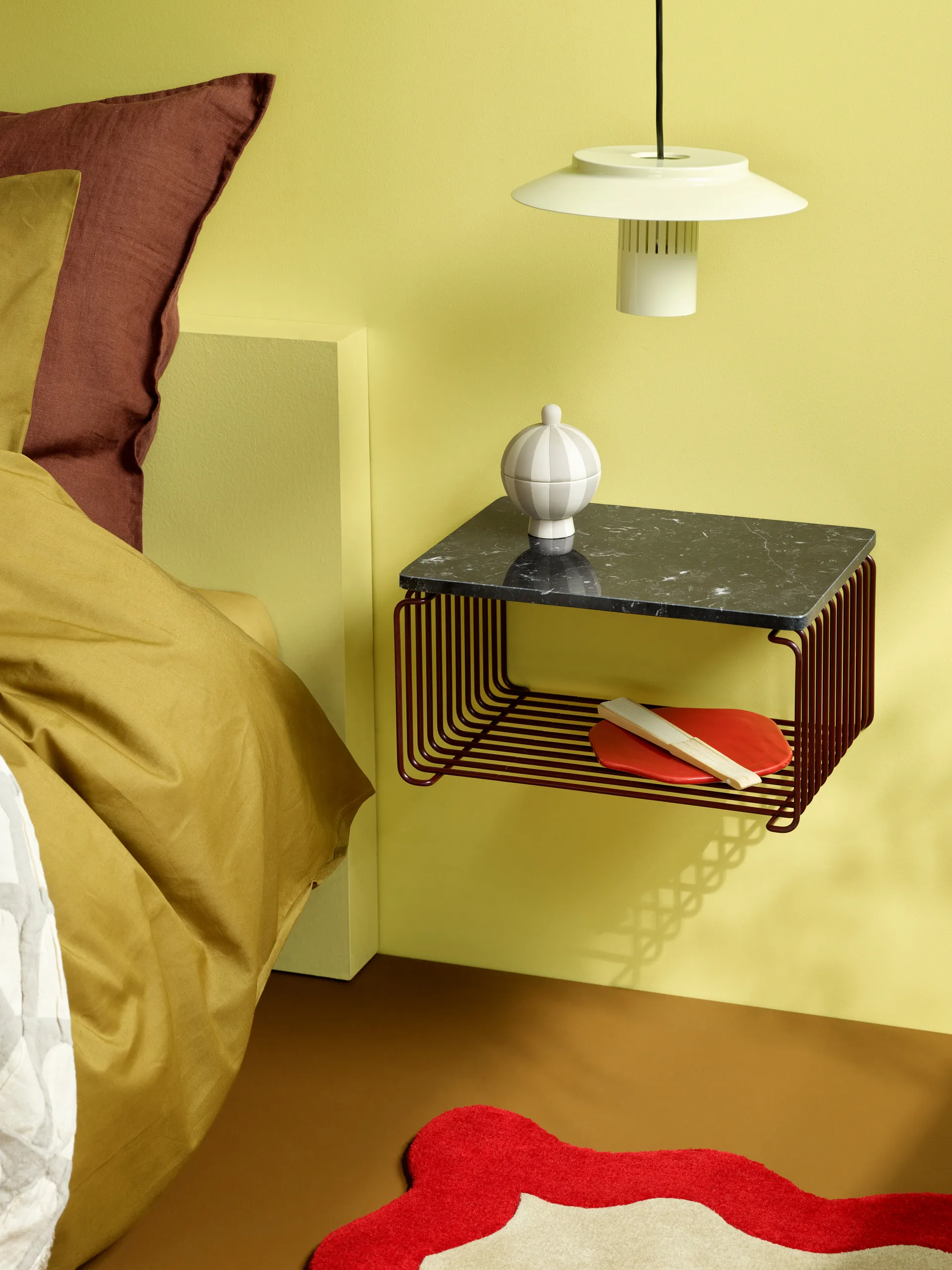 팬톤 와이어 하프 싱글 레귤러 선반 34.8x17.2x25.7 cm, Black red Montana | 몬타나