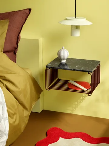 팬톤 와이어 하프 싱글 레귤러 선반 34.8x17.2x25.7 cm - Black red - Montana | 몬타나