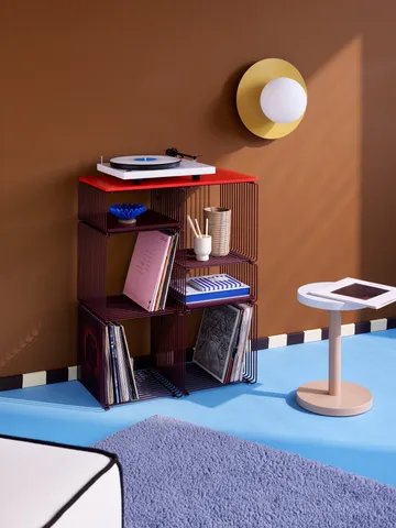 팬톤 와이어 싱글 레귤러 선반 34,8x34,8x25,7 cm - Black red - Montana | 몬타나