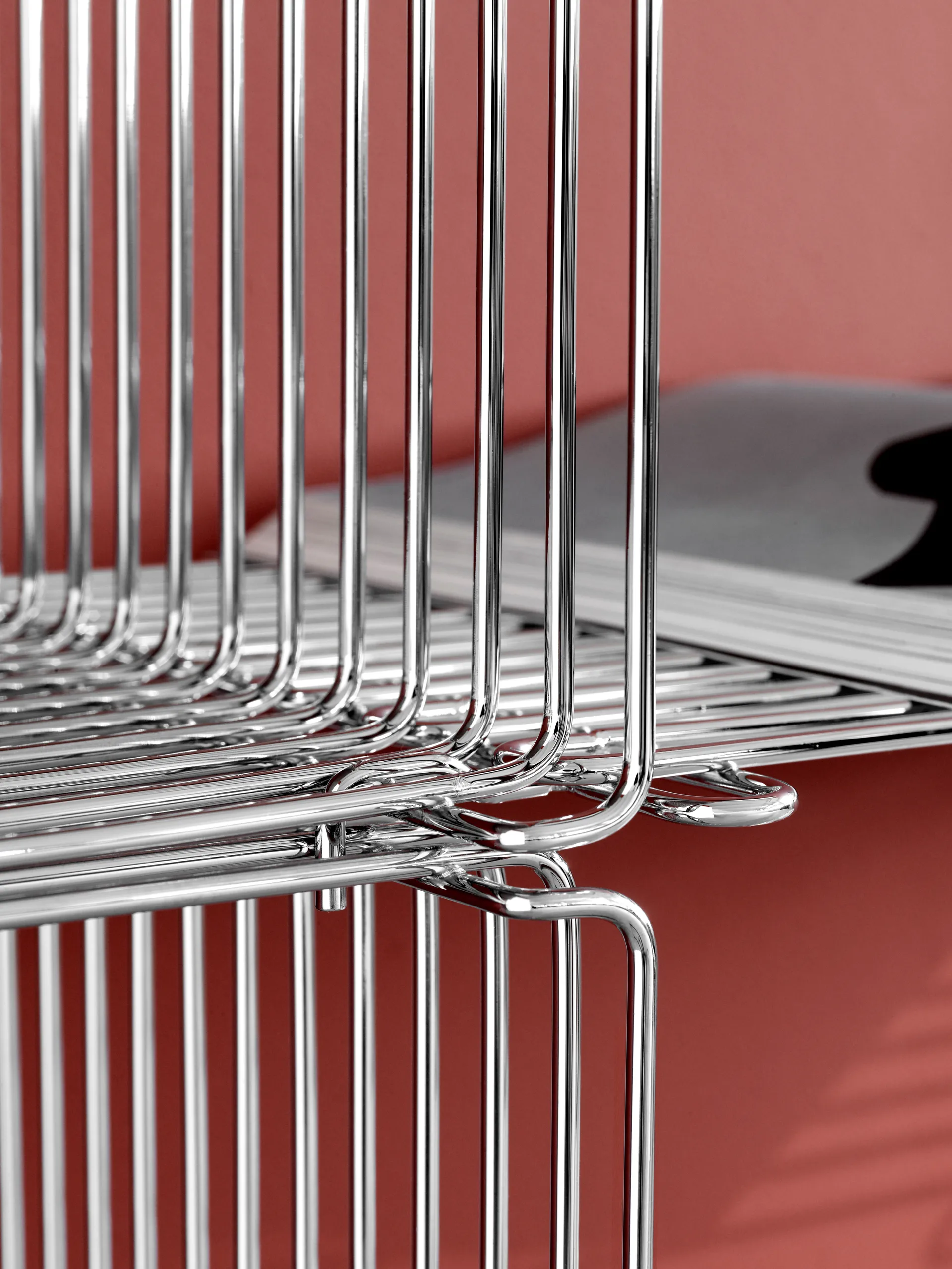 팬톤 와이어 싱글 선반 딥 34.8x34.8x34.8 cm, Chrome Montana | 몬타나