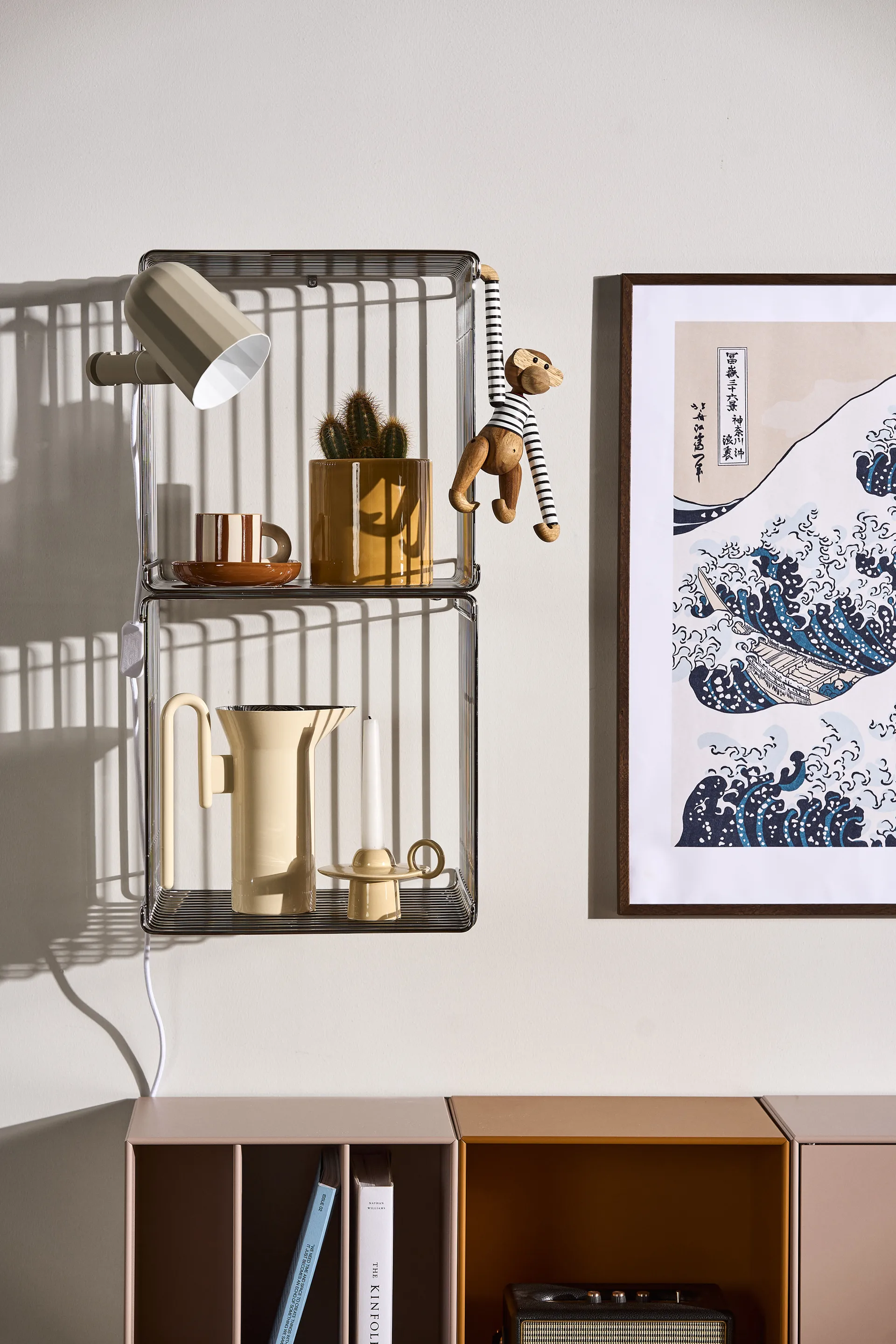 팬톤 와이어 싱글 선반 딥 34.8x34.8x34.8 cm, Chrome Montana | 몬타나