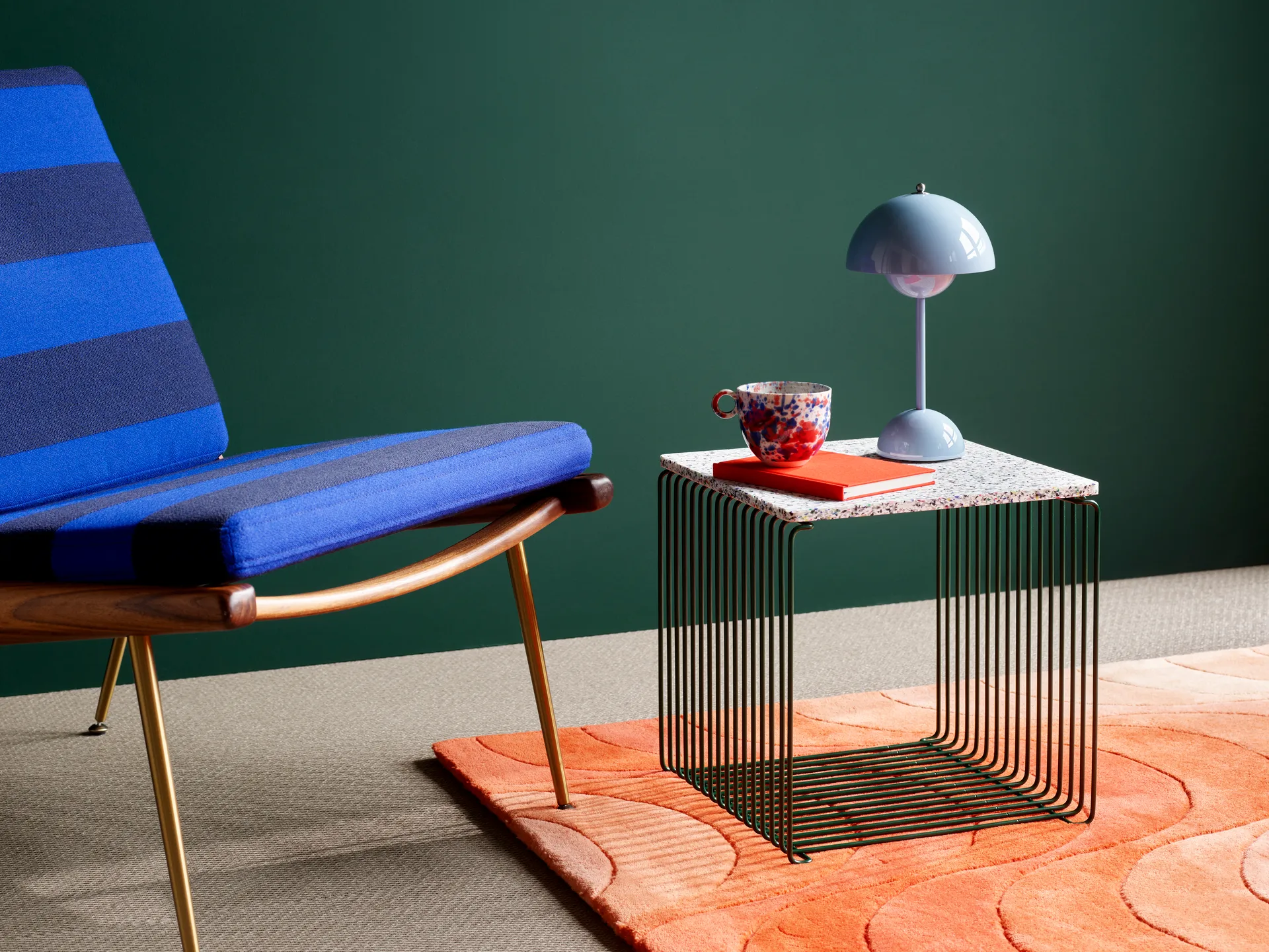 팬톤 와이어 싱글 선반 딥 34.8x34.8x34.8 cm, Pine Montana | 몬타나