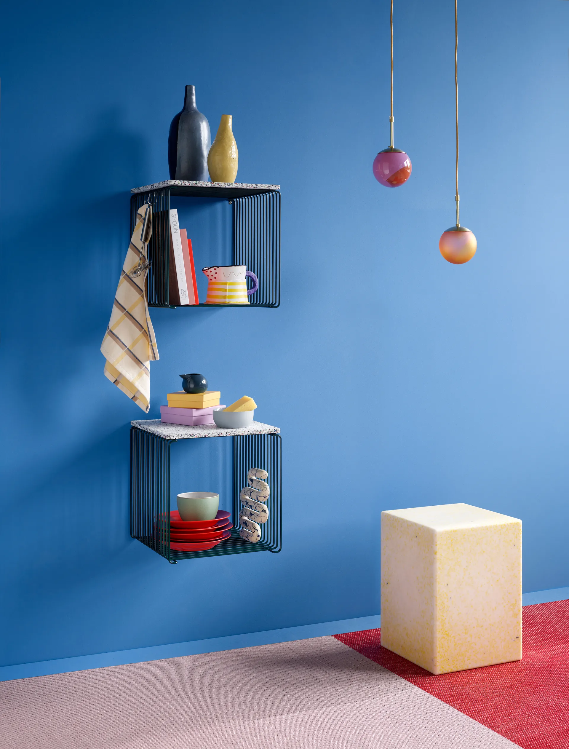 팬톤 와이어 싱글 선반 딥 34.8x34.8x34.8 cm, Pine Montana | 몬타나