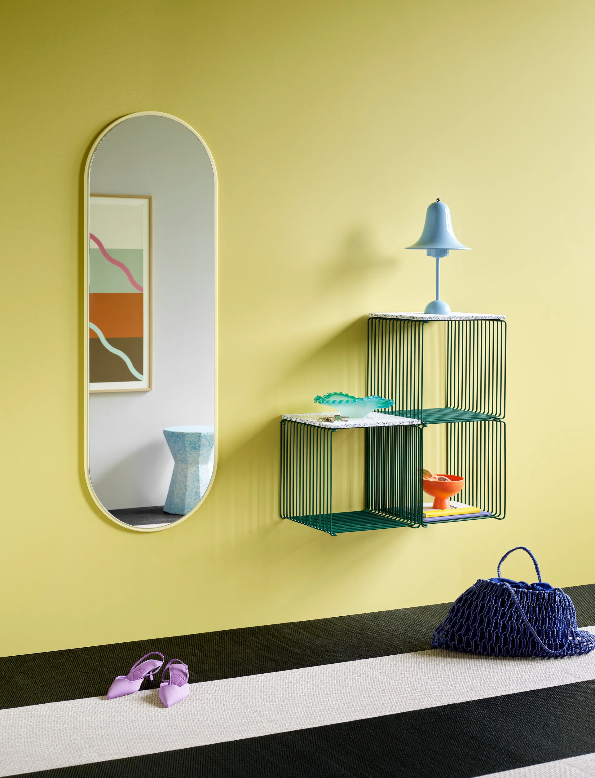 팬톤 와이어 싱글 선반 딥 34.8x34.8x34.8 cm, Pine Montana | 몬타나