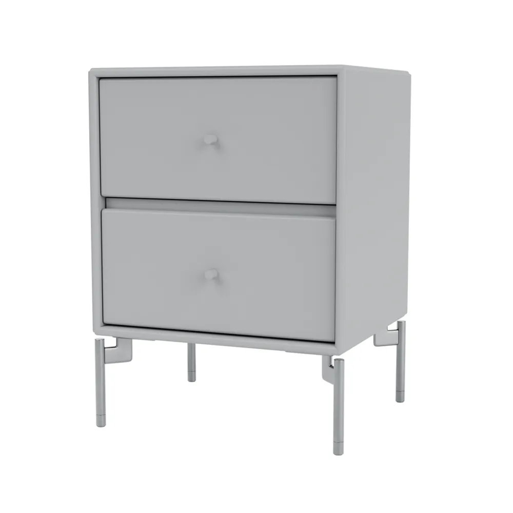드리프트 베드사이드 테이블, Fjord 02, chrome legs cm Montana | 몬타나