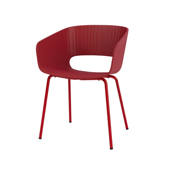 Marée 401 체어 - Beetroot legs lacquered metal - Montana | 몬타나