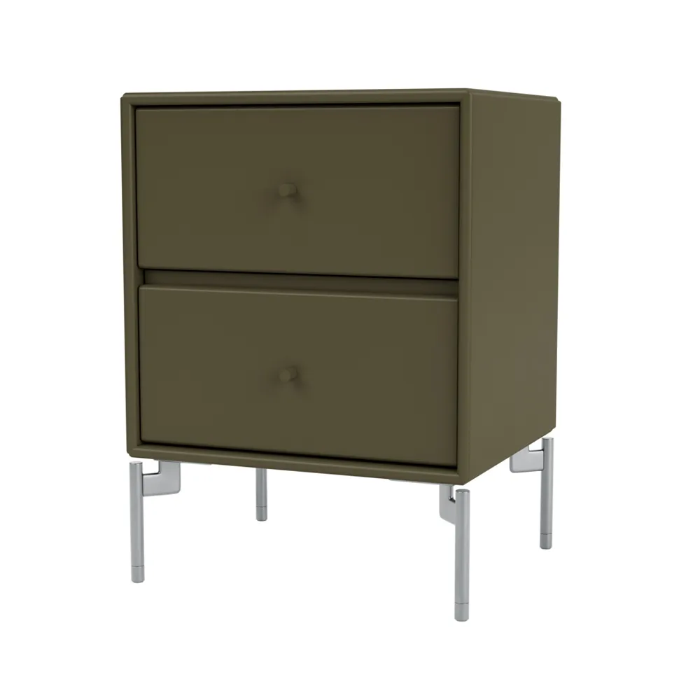 드리프트 베드사이드 테이블, Oregano 139, chrome legs cm Montana | 몬타나