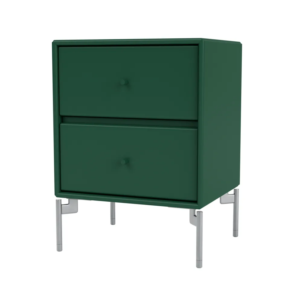드리프트 베드사이드 테이블, Pine 136, chrome legs cm Montana | 몬타나