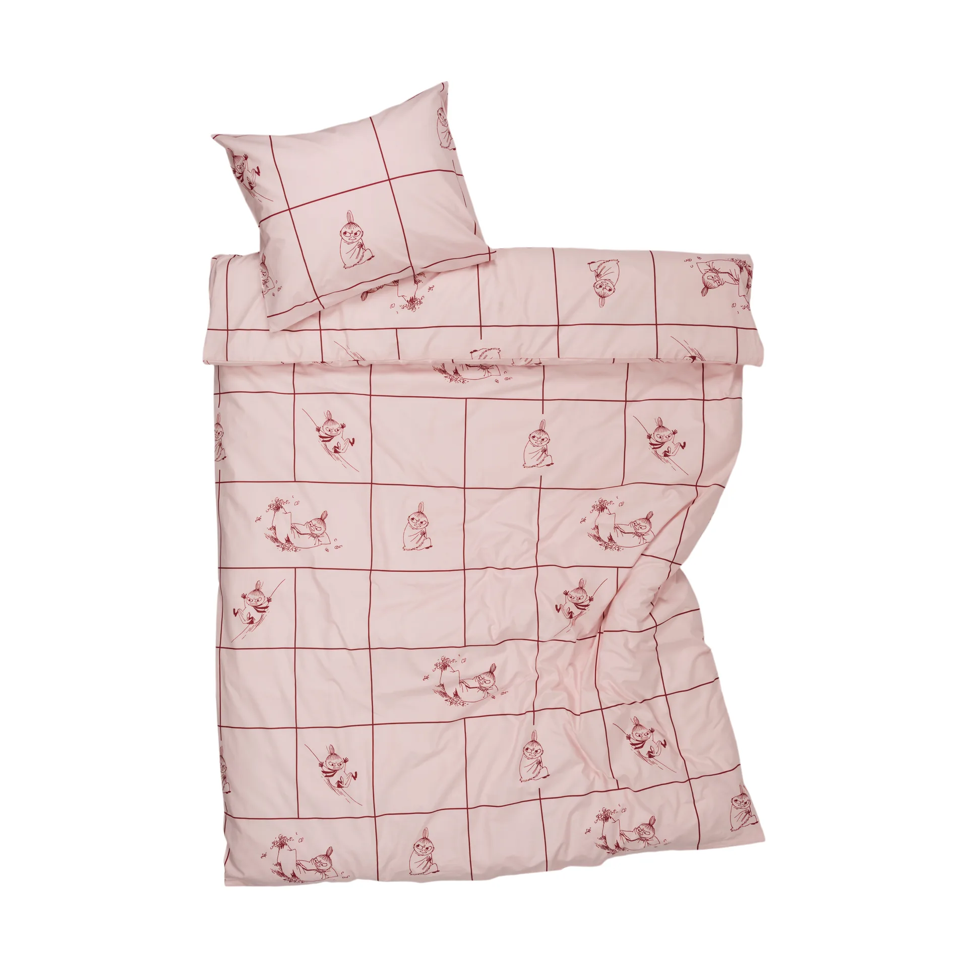 무민 침구 세트 150x210 cm, Little My Checkered Moomin Arabia