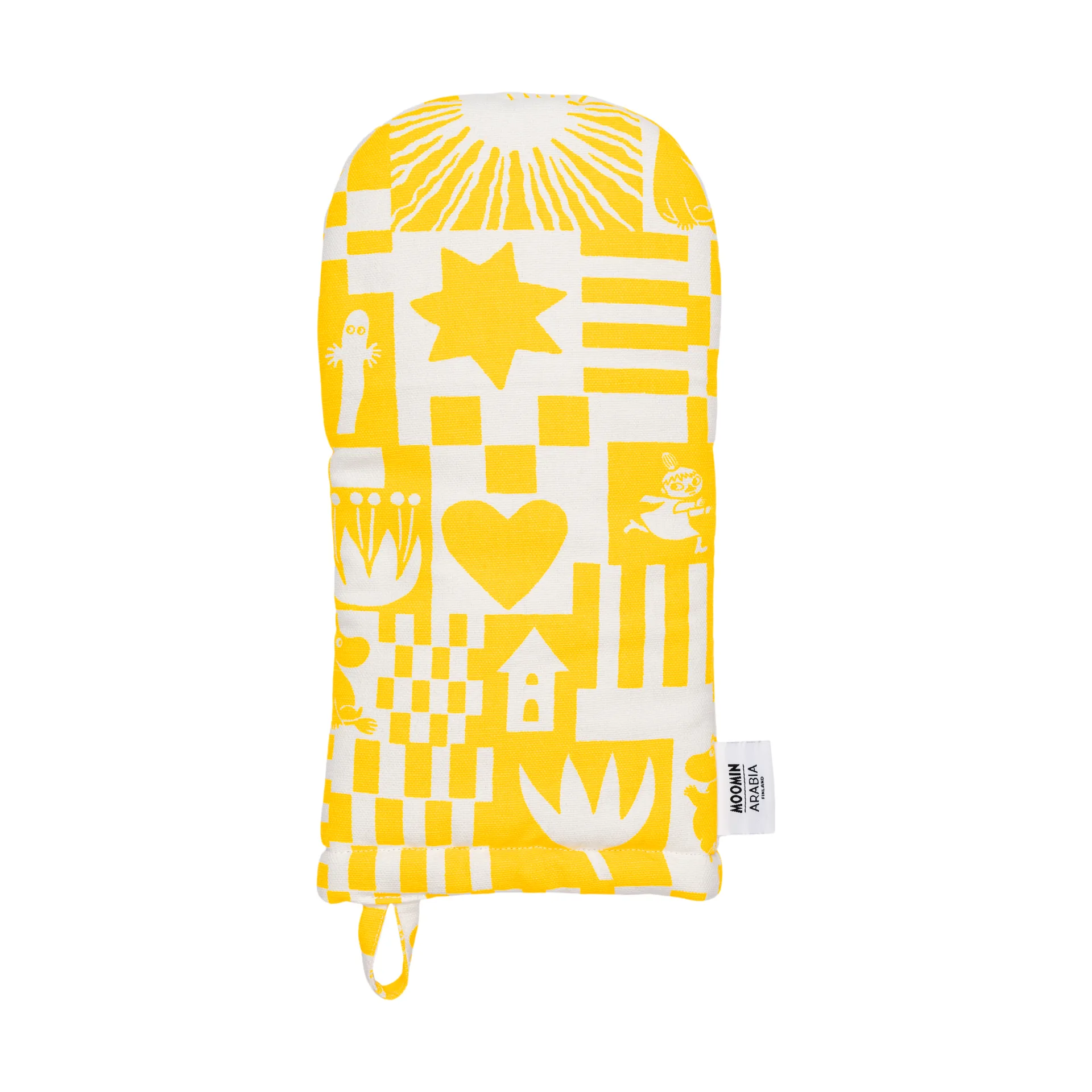 파티 무민 오븐 장갑 15x34 cm, Yellow Moomin Arabia