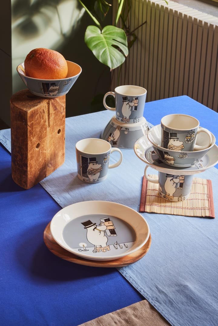 무민 파파 무민 ��접시 Ø19 cm, Grey Moomin Arabia | 무민 아라비아